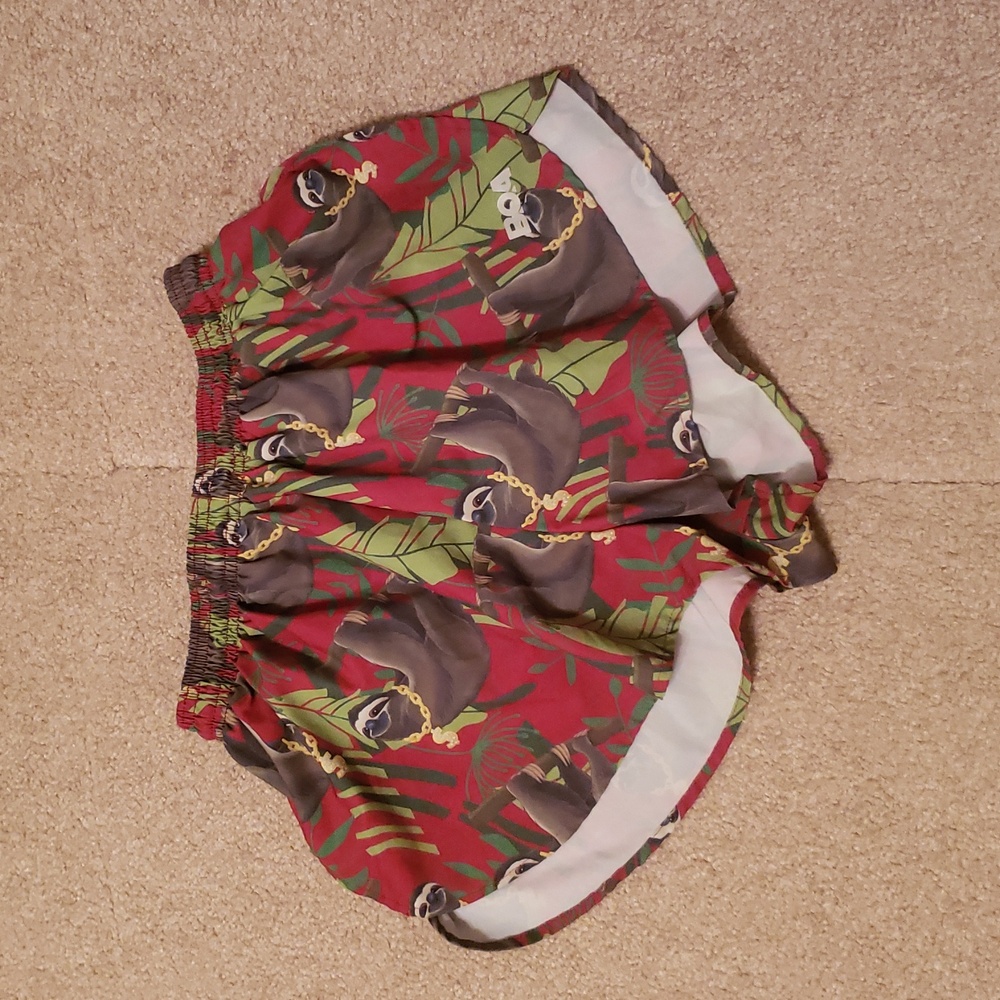 BOA Men's Slothster Print Elite Print Running Shorts